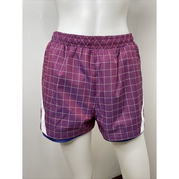 Adidas Women’s Shorts Purple Primeblue XS Blue lining Drawcord on Elastic, Logo - Picture 1 of 12